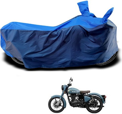 APNEK Waterproof Two Wheeler Cover for Royal Enfield(Bullet 500, Blue)