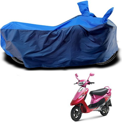 THE REAL ARV Waterproof Two Wheeler Cover for TVS(Scooty Pep+, Blue)