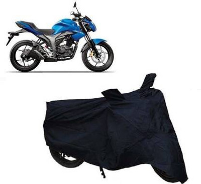 Love Me Waterproof Two Wheeler Cover for Suzuki(Gixxer, Black)