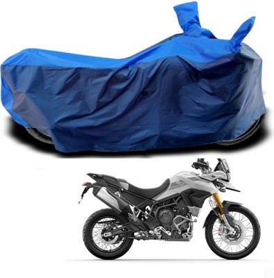 Gavya Waterproof Two Wheeler Cover for Triumph(Trigger, Blue)