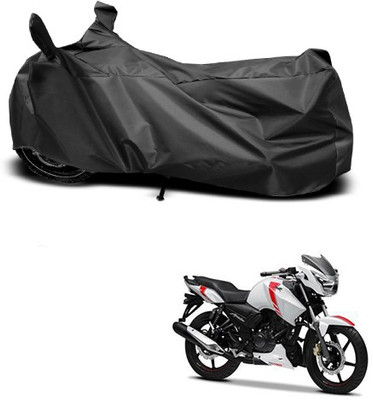 APNEK Waterproof Two Wheeler Cover for TVS(Apache RTR 160, Black)
