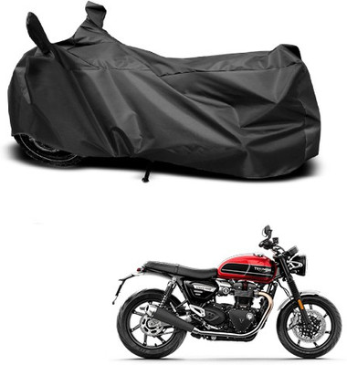 THE REAL ARV Waterproof Two Wheeler Cover for Triumph(Twin, Black)