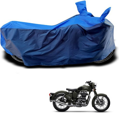 THE REAL ARV Waterproof Two Wheeler Cover for Royal Enfield(Battle, Blue)