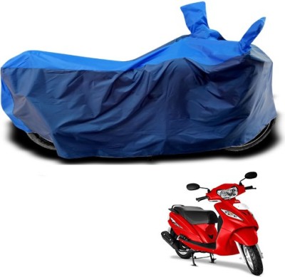 THE REAL ARV Waterproof Two Wheeler Cover for TVS(Wego, Blue)