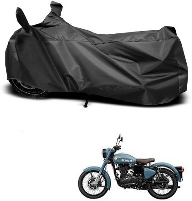 SMDP Two Wheeler Cover for Royal Enfield(Bullet 500, Black)
