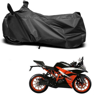 THE REAL ARV Waterproof Two Wheeler Cover for KTM(RC 200, Black)