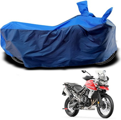 Mdstar Waterproof Two Wheeler Cover for Triumph(Tiger 800 XCA, Blue)