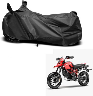 THE REAL ARV Waterproof Two Wheeler Cover for Ducati(Hypermotard, Black)