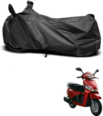 Mdstar Waterproof Two Wheeler Cover for Mahindra(Gusto, Black)