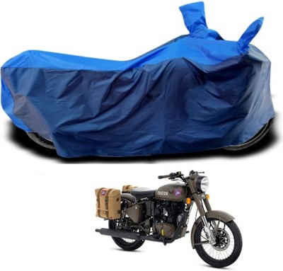 APNEK Waterproof Two Wheeler Cover for Royal Enfield(Classic 350, Blue)