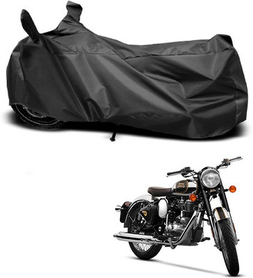APNEK Waterproof Two Wheeler Cover for Royal Enfield(Classic 500, Black)