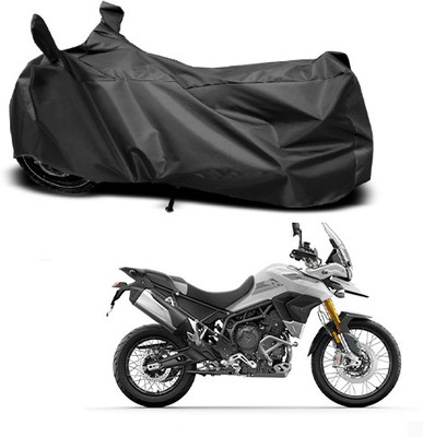 THE REAL ARV Waterproof Two Wheeler Cover for Triumph(Trigger, Black)