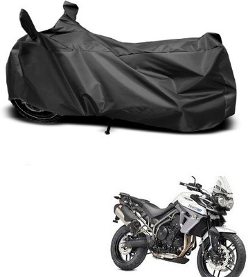 THE REAL ARV Waterproof Two Wheeler Cover for Triumph(Tiger 800 XR, Black)