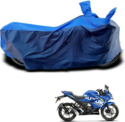 THE REAL ARV Waterproof Two Wheeler Cover for Suzuki(Gixxer SF, Blue)