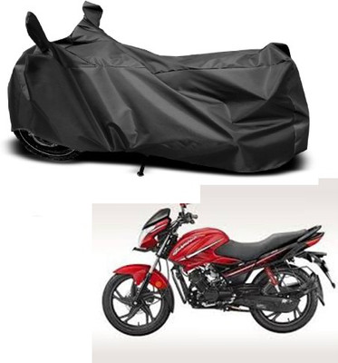 THE REAL ARV Waterproof Two Wheeler Cover for Hero(Glamour, Black)