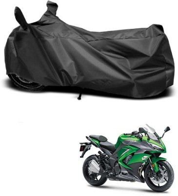 Mdstar Waterproof Two Wheeler Cover for Kawasaki(Ninja 1000, Black)