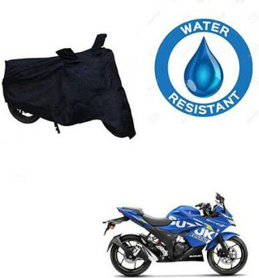 Love Me Waterproof Two Wheeler Cover for Suzuki(Gixxer SF, Black)