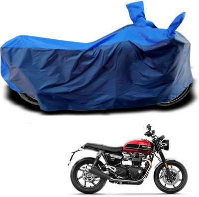 THE REAL ARV Waterproof Two Wheeler Cover for Triumph(Twin, Blue)