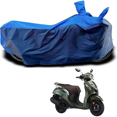 Mdstar Waterproof Two Wheeler Cover for Yamaha(Fascino, Blue)
