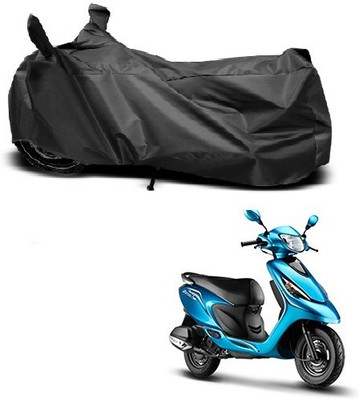 THE REAL ARV Waterproof Two Wheeler Cover for TVS(Zest, Black)