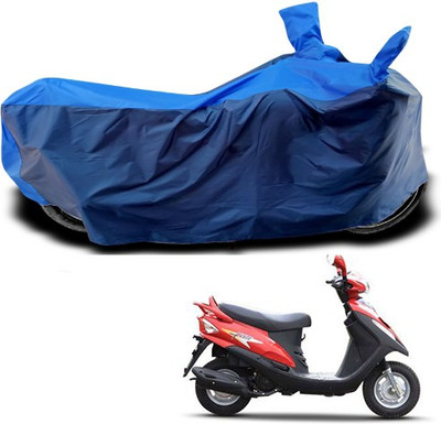THE REAL ARV Waterproof Two Wheeler Cover for Mahindra(Flyte, Blue)