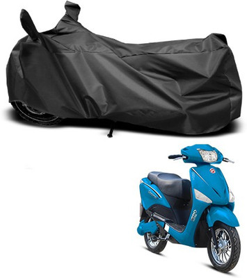 THE REAL ARV Waterproof Two Wheeler Cover for Hero(Electric, Black)