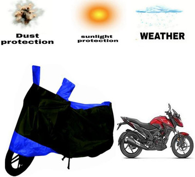 PRPaccessories Waterproof Two Wheeler Cover for Honda(X-Blade, Blue, Black)