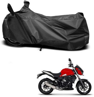 THE REAL ARV Waterproof Two Wheeler Cover for Mahindra(Mojo, Black)