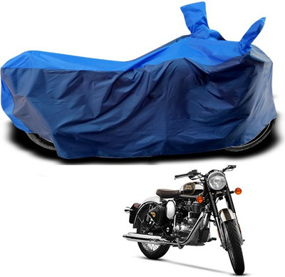 APNEK Waterproof Two Wheeler Cover for Royal Enfield(Classic 500, Blue)