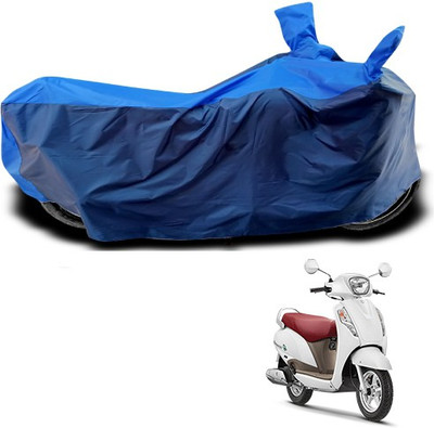 THE REAL ARV Waterproof Two Wheeler Cover for Suzuki(Access, Blue)