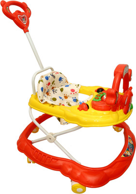 PANDA Musical 3-in-1 Walker With Parent Rod(Yellow, Red)