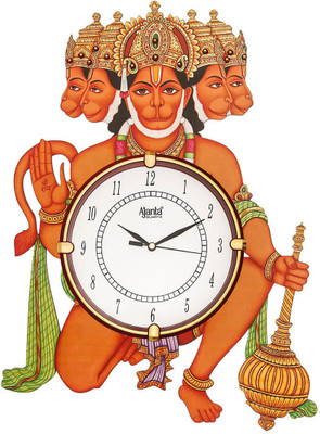 OREVA Analog 38.1 cm X 38.1 cm Wall Clock(Multicolor, With Glass, Standard)