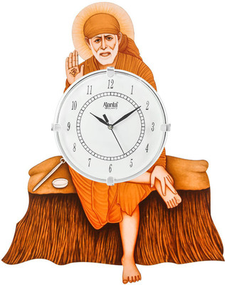 AJANTA Analog 42 cm X 33 cm Wall Clock(Multicolor, With Glass, Standard)