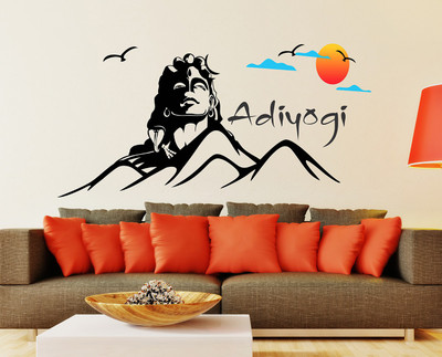 Littlebuds 110 cm Adiyogi Removable Sticker(Pack of 1)