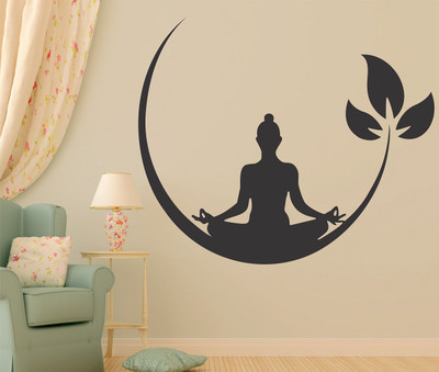 TRIDENT 100 cm Buddha Removable Sticker(Pack of 1)