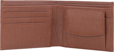 SHAH RAGE Men Evening/Party, Travel, Casual, Trendy, Formal Tan Artificial Leather Wallet(3 Card Slots)