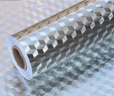 Amar Enterprise Foils Decorative Silver Wallpaper(L x W: 200 cm x 60 cm)