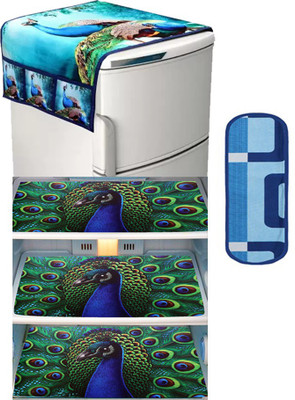 Shobhraj Refrigerator  Cover(Width: 45 cm, Multicolor)