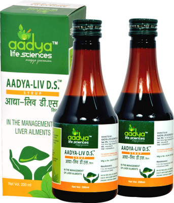 Aadya Life liv D.S. Syrup (200 ml each), For Healthy Liver and Improves Appetite & Digestion(Pack of 3, 400 ml)