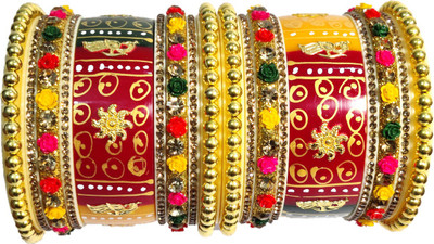 Anshi Creations Plastic Bangle Set(Pack of 18)