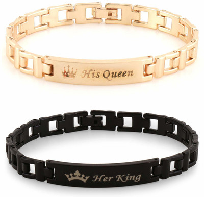Adhvik Metal Bracelet Set(Pack of 2)
