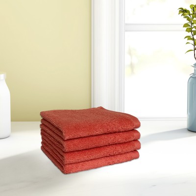 SPACES Cotton 450 GSM Face Towel Set(Pack of 4)