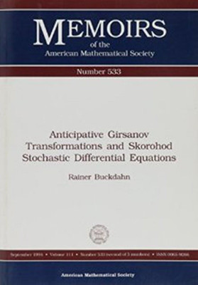 Anticipative Girsanov Transformations and Skorohod Stochastic Differential Equations(English, Paperback, unknown)