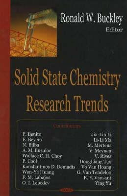 Solid State Chemistry Research Trends(English, Hardcover, Buckley Ronald W)