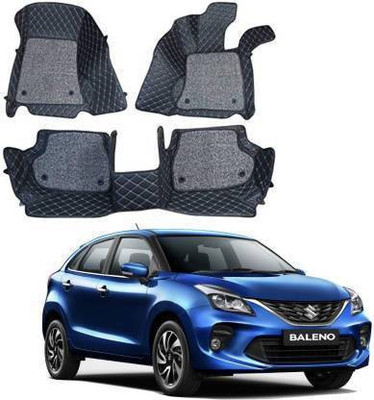 CARSHADE Leather 7D Mat For  Maruti Baleno(Black)