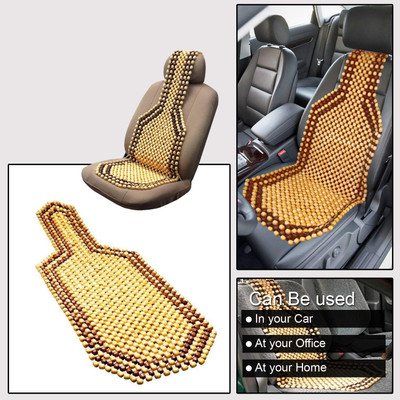 Oshotto Wooden Car Seat Cover For Universal For Car Universal For Car(Without Back Seat Arm Rest, 4 Seater)
