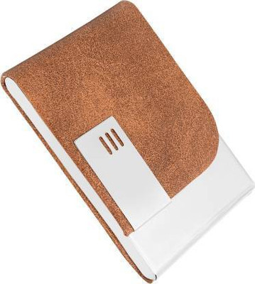 OFIXO Classic Sturdy 1177 Executive Pocket Luxury Credit / Debit / ATM / Visiting Card / Super Sleek 10 Card Holder 10 Card Holder(Set of 1, Tan)