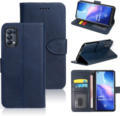 BOZTI Back Cover for Oppo Reno5 Pro(Blue, Grip Case, Pack of: 1)