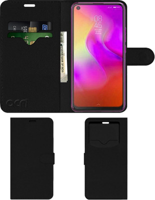 ACM Flip Cover for Tecno Camon 16 S(Black, Cases with Holder, Pack of: 1)