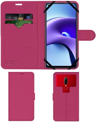 ACM Flip Cover for Xiaomi Redmi Note 9t(Pink, Cases with Holder, Pack of: 1)